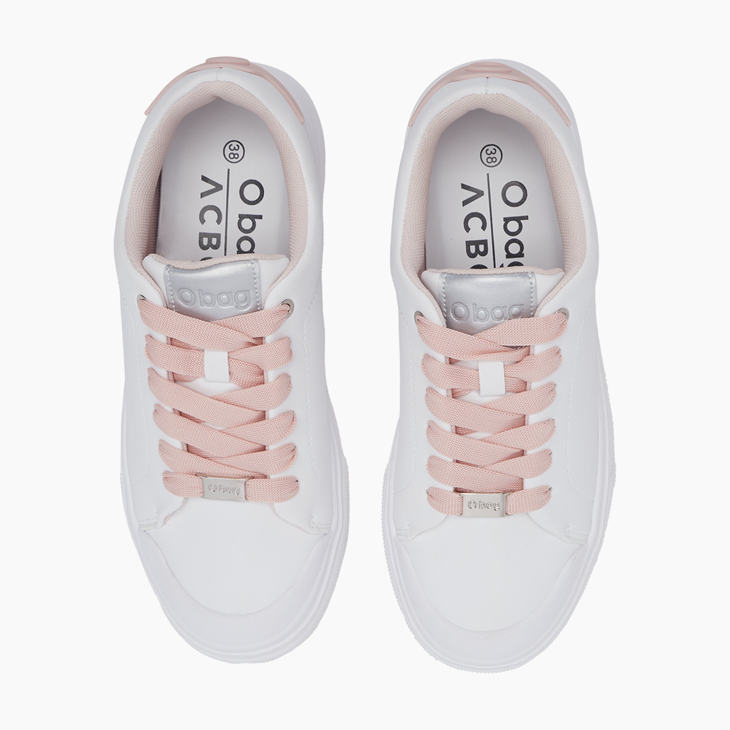 Sneaker Mujer White Recycled Materials Blanco/Blush