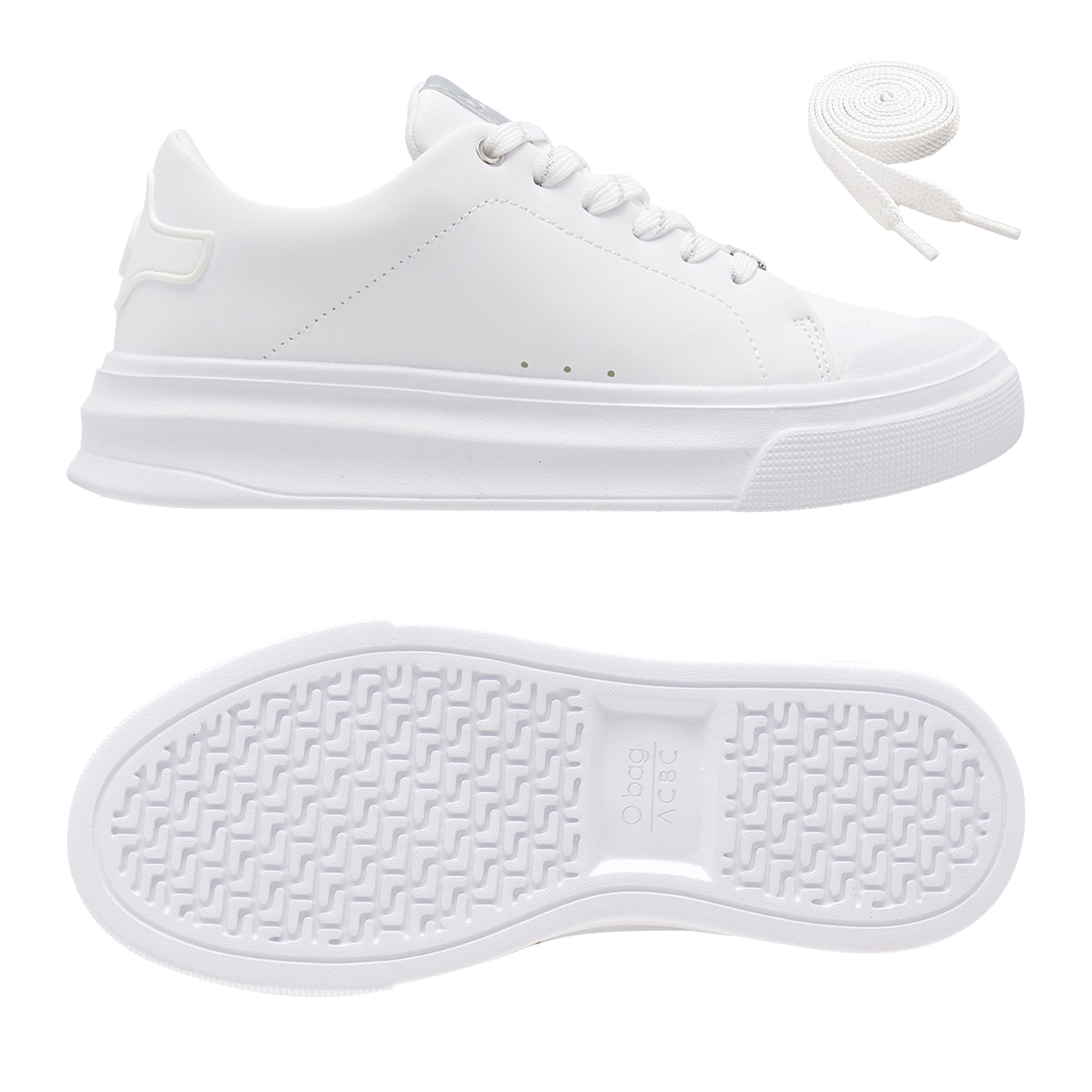 Sneaker Mujer White Recycled Materials Blanco/Blanco